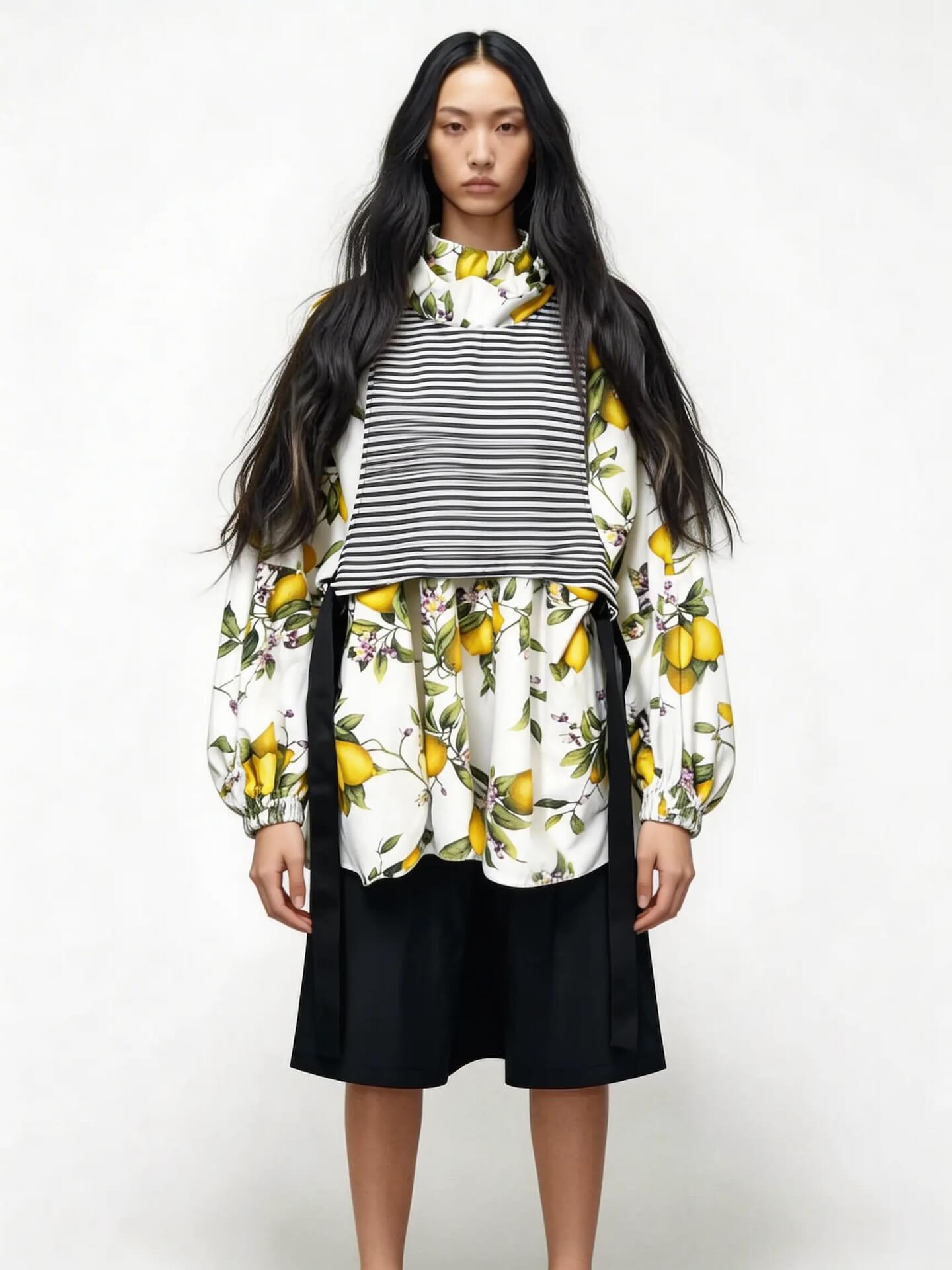 Weste mit Schleifenbändern