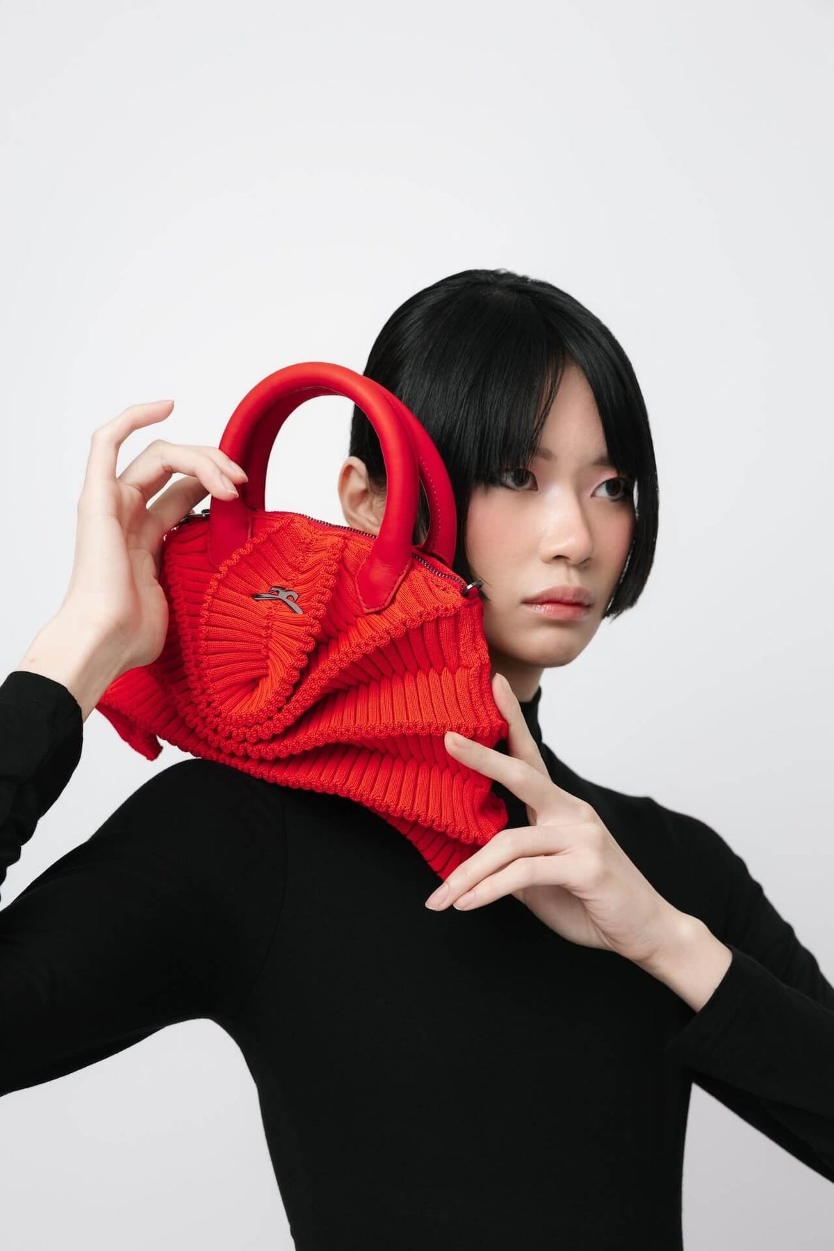 Balom Attesa Handtasche mit Kette Testa Rossa