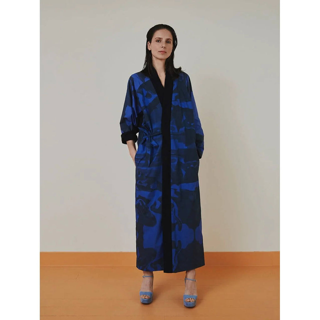 RE-GARDE Jacket 001 fine art print padded cotton jacket front view at NOUS Studio