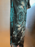 Scarf 005 by RE-GARDE hanging to demonstrate the lightweight fluid drape and color saturation