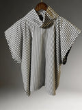 Gestreiftes Rollkragen Top